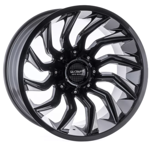 La Chanti LC-OF12 Glanzschwarz gefräst 20x12 6x5.5